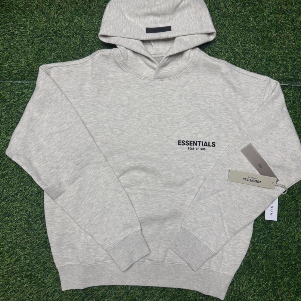 Fear of God Essentials Light Oatmeal Hoodie